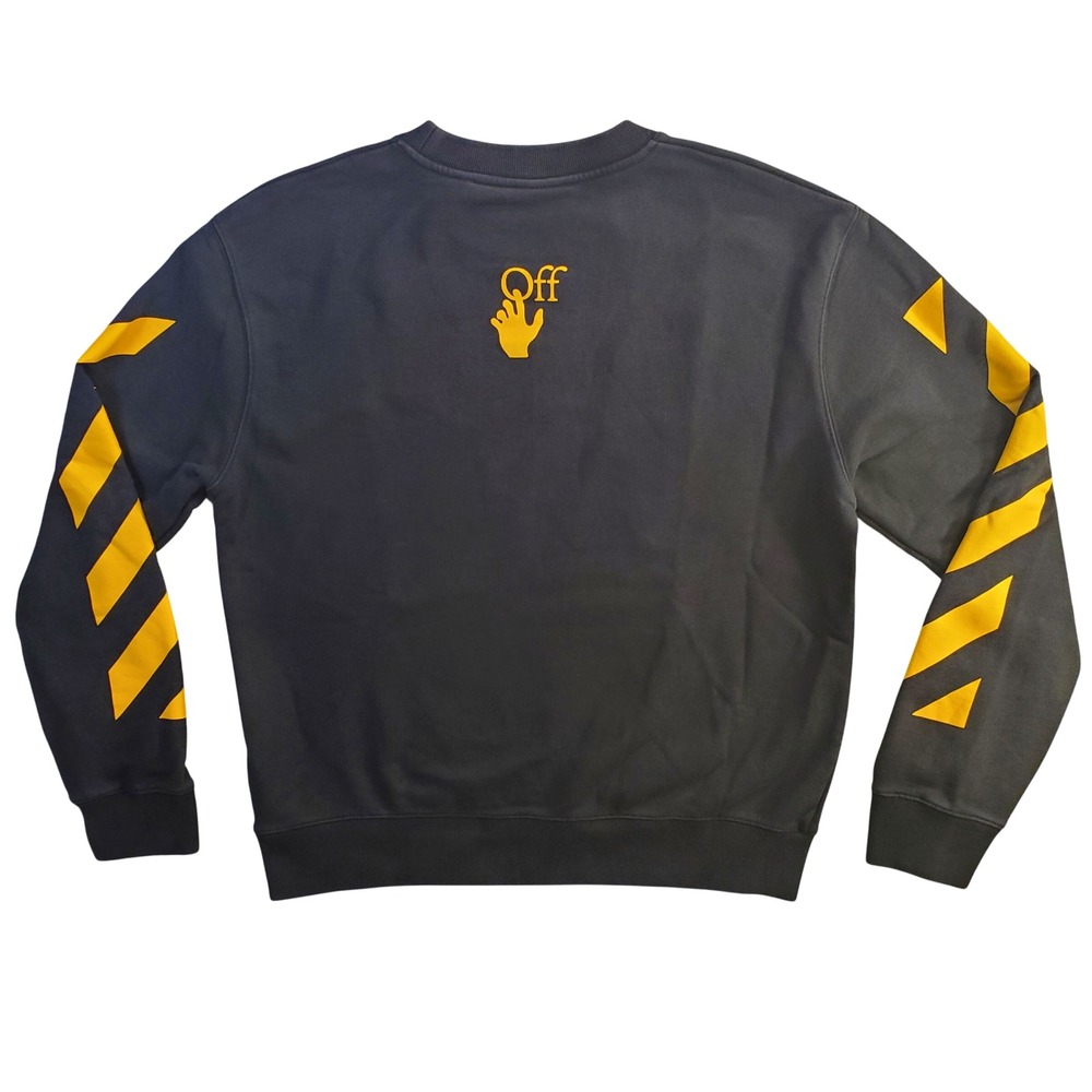 Off-White Caravaggio Saint Jerome Hooded Black Yellow Mens Large Streetwear - Picture 2 of 14